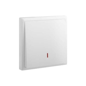 LEGRAND - Double Pole Switch Eloe, 1 Gang, 1 Way + Neon + 1 Earth, 20A, 250V, White