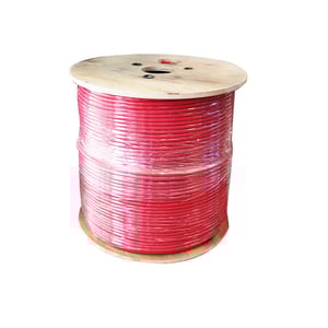 داتوايلر - سلك إنذار حريق 2 خط مقاس 1.5 مم - مسلح - لون أحمر - 500 متر/لفة - SOLID CABLE,300/500V,ALUMINIUM FOIL, FRNC/LS0H
