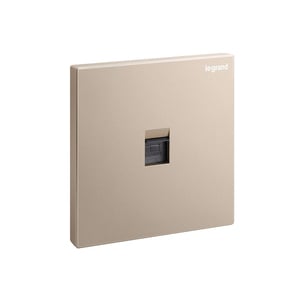 LEGRAND - Single RJ45 Socket Outlet Galion, Cat. 6 UTP, 1 Gang, Rose Gold