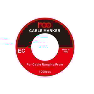 ROO - Cable Marker EC Type, Suitable Wire Up to 7.4 mm2, Printed N