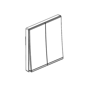 LEGRAND - Push-Button Galion, 2 Gangs, 16A, 250V, Dark Silver