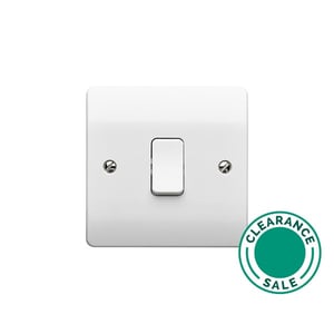 تصفية لوجيك - مفتاح، 10A، 1 مجموعة، 1 طريق، قطب مفرد، أبيض، MK LOGIC