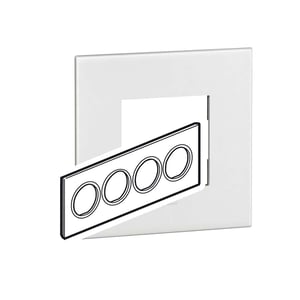 LEGRAND - Plate 8Mod Round BS, White Arteor