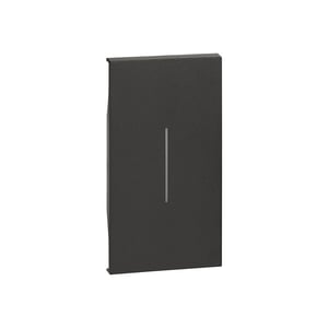 LEGRAND - Control Cover BTicino, Living Now, 2 Modules, Black