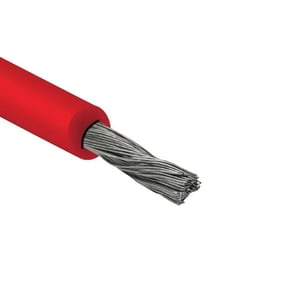 بحرة - سلك  1X10 مم - نحاس Solar Cable Low Voltage - LS0H - لون أحمر - المواصفات البريطانية