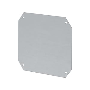 SCAME - Mounting Plate, 166x142x64mm, Zinc-Coated Steel, Grey