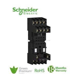 SCHNEIDER - 10A Relay Output, 250V, Screw Clamp, For Relay RXM2, RXM4