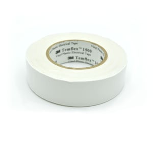 3M - Temflex 1500 Vinyl Electrical Tape, 3/4 Inch x 66 Feet, White