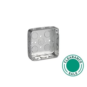 تصفية ستيل سيتي - صندوق، مربع، 4 بوصة، 1-1/2 بوصة عميقة، 1/2 إخراج