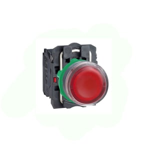 SCHNEIDER - Pusbutton Illum Spring Rtn 1No + 1NC, Red