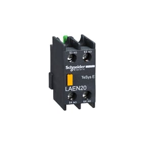 SCHNEIDER - Auxiliary Contact Block, 1 No + 1 NC, Screw-Clamps Terminals