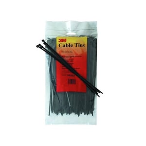 3M - Scotchflex Cable Tie FS 100 BW-C, Black, 280 x 3.6mm - 100pcs/Pack