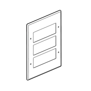 LEGRAND - Front Plate Synergy Authentic, 3x3 Gang, for 18 Arteor Modules Mechanisms, Glossy Gold