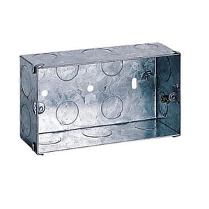 BAHRA CONDUIT - Box Metal 7x14 cm,35mm(D), 0.9mm(Th),1/2" & 3/4" KO W/ Brass