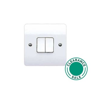 تصفية لوجيك - مفتاح، 20A، 2G، ثنائي الاتجاه، أبيض، MK LOGIC