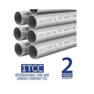 أي تي سي سي - مواسير حديد خفيفة - مقاس 1/2 بوصة - 3M/U (UL 797)