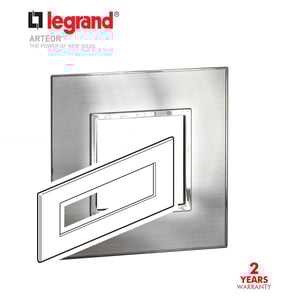 LEGRAND - Plate 8Mod w/ Support Frame BS, Arteor
