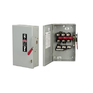 GENERAL ELECTRIC - Safety Switch, 30A 3P 600V Fusible, Nema 1