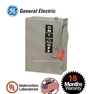 GENERAL ELECTRIC - Safety Switch, Non-Fusible 3 Poles 30A, 600V Nema 1