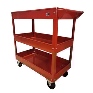 بيج ريد - عربة أدوات فولاذية مع 3 صواني