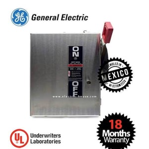 GENERAL ELECTRIC - Safety Switch, Non-Fusible 3 Poles 100A, 600V Nema 4/4x, Stainless