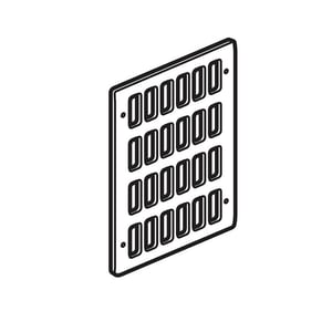 LEGRAND - Front Plate Synergy Authentic, 4x3 Gang, for 24 Grid Module, Glossy Gold