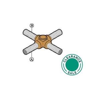 تصفية فيرس - قالب اتصال "X"، كابل إلى كابل، 95-95 مم