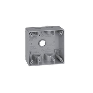 CROUSE HINDS - Box Water Proof 2G - 3/4" Hole, 2" Deep, Grey - 5 Hole