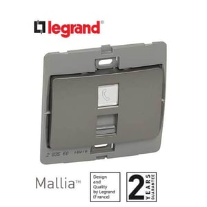 ليجراند - فيش تليفون ماليا - RJ11 - فضي غامق