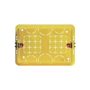 LEGRAND - Flush Mounting Box Bticino, 3 Modules, 107x74x53.5mm, Yellow, Masonry