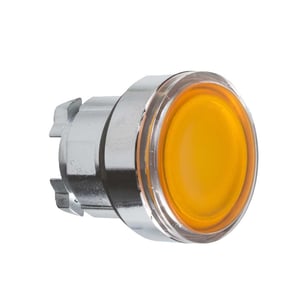 SCHNEIDER - Orange Flush Illuminated Pushbutton Head ˜22 Spring Return For Integral Led