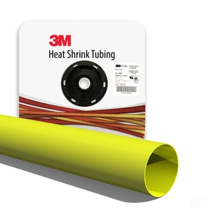 3M - Heat Shrink Thin-Wall Tubing, FP-301, 3/32 Inch x 500 Feet (152.4m) Spool, Yellow