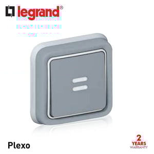 LEGRAND - Push-Button Plexo IP55, Illuminated Changeover, Flush Mounting
