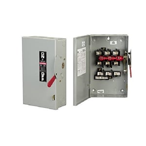 GENERAL ELECTRIC - Safety Switch, 60A 2P 240V, HD Fusible, Nema 1