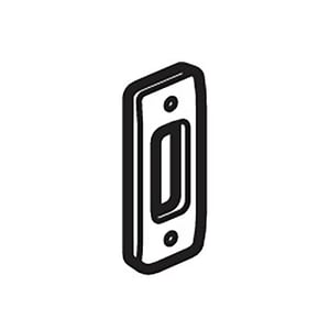 LEGRAND - Front Plate Synergy Authentic, 1 Gang, for 1 Grid Module, Architrave, Glossy Gold