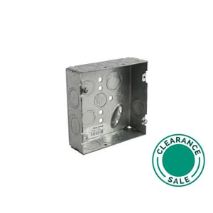 تصفية ستيل سيتي - صندوق مربع، 4-11/16 بوصة، عمق 2-1/8 بوصة، 3/4 بوصة KO