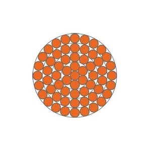 بحرة - سلك تأريض نحاس - غير معزول - مقاس 240 مم - مطلي بالقصدير