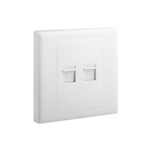 LEGRAND - Data Socket Eloe, Double RJ 45 Cat.6 UTP, 1 Gang, White