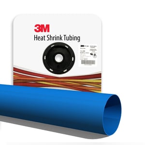 3M - Heat Shrink Thin-Wall Tubing, FP-301, 3/32 Inch x 500 Feet (152.4m) Spool, Blue