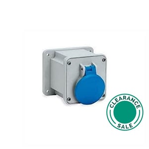 تصفية بالازولي - مأخذ مثبت على لوحة CEE، بزاوية 15°، 32A، 3P+N+E، 200-250V، 50-60Hz، 9H، IP67