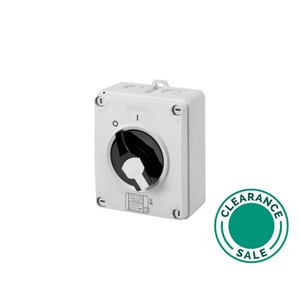 تصفية جويس - مفتاح دوار، 16A، 2 قطب، IP65، S/M، مقبض أسود