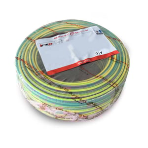 BAHRA CABLES - British Standard, MICA LSOH NYA Wire, 1x6mm, 450/750V, Green/Yellow