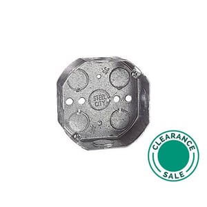 تصفية ستيل سيتي - صندوق، ثماني الأضلاع، 4 بوصة، 2-1/8 بوصة عميقة، 1/2 بوصة KO