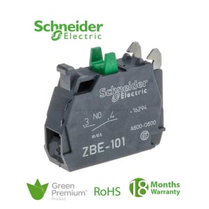 SCHNEIDER - Single Contact Block For Head ˜22 1No Silver Alloy Screw Clamp Terminal