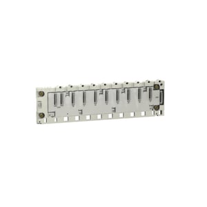SCHNEIDER - Rack M340, 8 Slots, Panel, Plate Or Din Rail Mounting