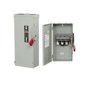 GENERAL ELECTRIC - Safety Switch, 100A 6P 600V Non-Fusible, Nema 1, 5/12 3R