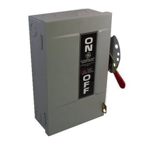 GENERAL ELECTRIC - Safety Switch, 30A 2P 240V, HD Fusible, Nema 1