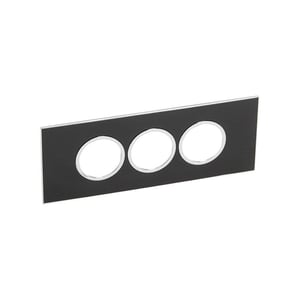LEGRAND - Plate Arteor, BS, Round, 6 Modules, Mirror Black