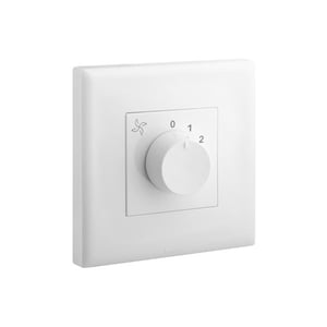LEGRAND - Fan Control Eloe, 1 Gang, 100 W, 200/240V, 50/60Hz, 5 Speeds, White