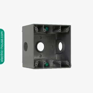 CROUSE HINDS - Box Water Proof 2G - 3/4" Hole 2 5/8" Deep, Grey -7 Hole